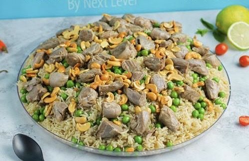 منسف رز بالبازلاء شقف